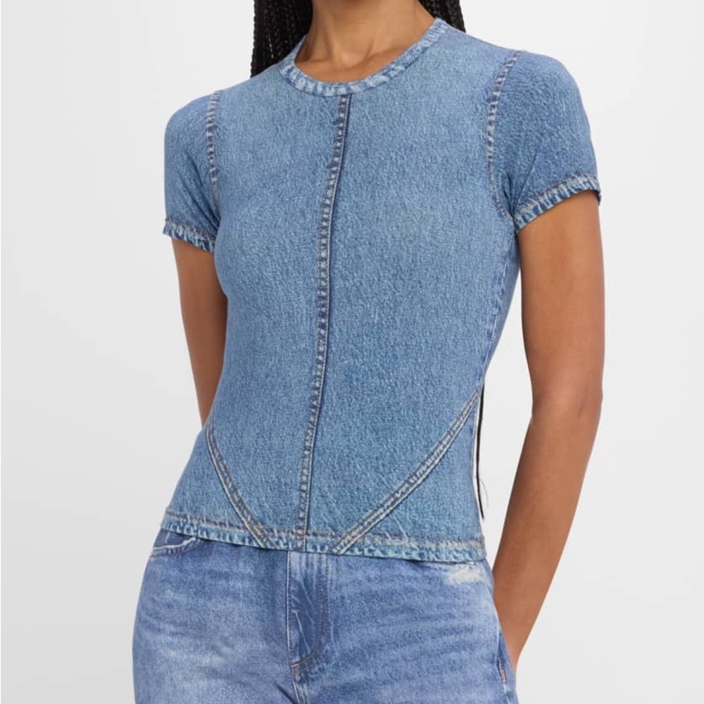 Denim Blue Women's Rag & Bone
Miramar Crewneck Baby Tee😍